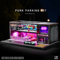 Garage de présentation de voitures miniatures style punk 1:64 pour importateurs, distributeurs et commandes de reapprovisionnement en gros