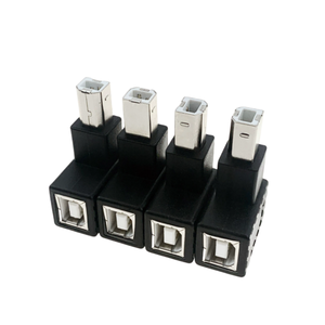 <span class=keywords><strong>USB</strong></span> <span class=keywords><strong>B</strong></span> זכר נקבה מתאם זווית ישרה <span class=keywords><strong>90</strong></span> מעלות חומר חסין אש הגנה מפני קצר חשמלי עבור נתוני סורק מצלמה למחשב נייד - Product Image 2