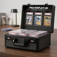 Étui de présentation et de rangement portable haut de gamme pour cartes gradées PSA, cartes de sport, TCG et cartes à collectionner