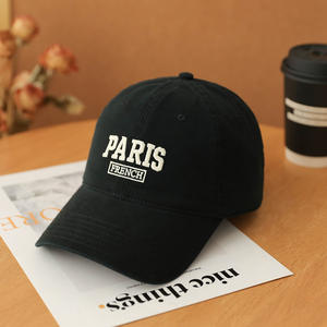 Gorra de Béisbol Bordada con la Palabra 'PARIS' en 6 Colores, Gorra de Algodón Lavado Estilo Dad Hat, Gorra de Sol Casual Ajustable para Hombre y <span class=keywords><strong>Mujer</strong></span> - Product Image 4
