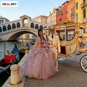 Carruaje Eléctrico Clásico de Estilo Real Tradicional sin Caballos, con 150-250HP, para Bodas y Turismo - Product Image 4