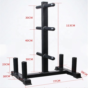 Soporte para Discos de Pesas KWO, Almacenamiento Horizontal para Discos de Levantamiento de Pesas, Soporte para Barras y Discos de Acero - Product Image 2