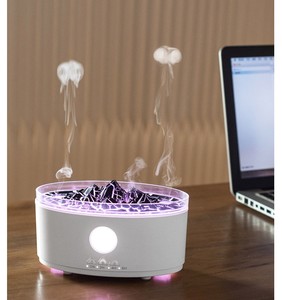 Humidificador de aire difusor de aroma de aceite esencial adecuado volcán Lava medusas niebla - Product Image 3