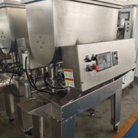 Machine de remplissage et de mélange horizontale pour liquides et pâtes, grande trémie / Machine de remplissage de sauce chili avec mélangeur, trémie, machine de remplissage à piston