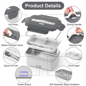 กล่องข้าวอัจฉริยะควบคุมผ่านแอป ความจุ 27000mAh แบตเตอรี่แรงดันสูง 13.2V แบบถอดเปลี่ยนได้ กล่องข้าวไฟฟ้าแบบชาร์จได้ - Product Image 2