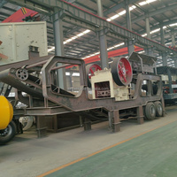 Estación de Trituración Móvil de Alta Eficiencia, Alimentador Vibratorio, Rodillo Triturador, Rodamiento para Minerales de Oro y Cobre con Motor Principal y Engranaje