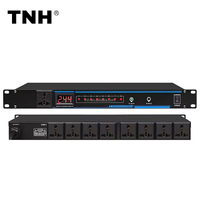 TNH RS18 Régulateur d'alimentation séquenceur de puissance à 8 + 1 prises avec affichage Votage AC90-260V 50-60Hz 30A 5000W/8000W