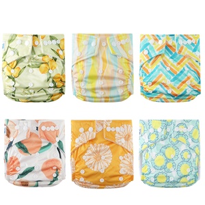 2023 <span class=keywords><strong>promotion</strong></span> couches en tissu lavables réutilisables boutons boutons réglables taille unique pour bébé couches en tissu - Product Image 2