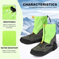 Guêtres de randonnée, couvre-chaussures pour la randonnée, la marche, l'escalade, la neige, pour femmes et hommes