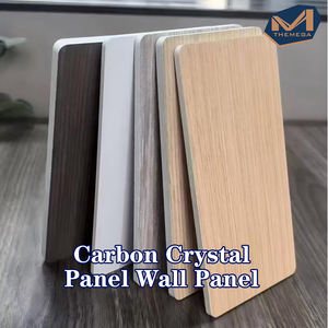 環境に優しい木目PVCラミネートカーボンクリスタルボード防水耐火室内用学校とホテル - Product Image 2