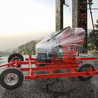 Foreuse portable diesel avec moteur, pompe à engrenages et boîte de vitesses pour le forage de puits d'eau (300 mm max, 200 m de profondeur)