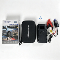 Démarreur de voiture 4-en-1 12V 6000-10000mAh, booster de batterie portable, gonfleur de pneus, pompe à air, lumière LED, certifié UL CE FCC