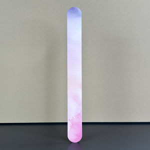 2025 Colorful Promotional Nail File Double Side Straight Round Emery Sandpaper 180/240 Grit for Fingernails