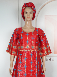 H&D BJL102 Nouvelle tenue africaine personnalisée pour femmes, robes <span class=keywords><strong>Bazin</strong></span> Riche, broderies, robes <span class=keywords><strong>Boubou</strong></span> - Product Image 4
