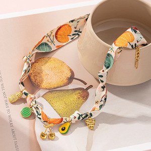 El más nuevo collar de bufanda con colgante de oro ajustable collar de joyería de acero inoxidable bufanda hecha a mano collar con tocado - Product Image 4