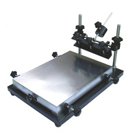 Mesa de impresión Manual de alta precisión, máquina de serigrafía con pegamento rojo, impresoras de pantalla de impresión de pasta de soldadura SMT
