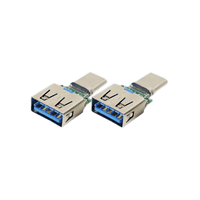 Adaptateur USB Type-C 10G Double face TYPE C3.1 mâle vers USB femelle charge rapide pour téléphone portable fonction d'alimentation intelligente