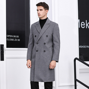 <span class=keywords><strong>Cappotto</strong></span> da <span class=keywords><strong>Uomo</strong></span> 70% Lana 30% Poliestere Giacca Lunga in Misto Lana Doppio <span class=keywords><strong>Cappotto</strong></span> <span class=keywords><strong>Invernale</strong></span> da <span class=keywords><strong>Uomo</strong></span> - Product Image 3