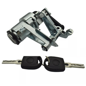Cylindre de serrure de hayon Volkswagen Golf 1J6827297 1J6827297G avec 2 clés, pièce de rechange pour serrure cylindrique - Product Image 1