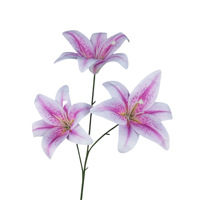 Colección de Flores Artificiales de Seda Realistas Hechas a Mano en Color Morado, Surtido de Rosas, Hortensias y Lirios para Bodas, Día de la Madre y Decoración de Exteriores
