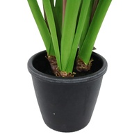 Plante artificielle de Jacinthe en velours noir profond, élégance gothique, fleurs violettes profondes avec pot en bronze antique, décoration d'intérieur spectaculaire