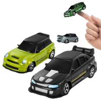 Voiture de drift miniature en métal 1/64, charge USB, 2.4G, haute vitesse, jouet RC, meilleur cadeau pour les enfants, les adultes, les garçons