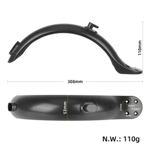 Garde-boue arrière de Scooter avec 4 trous pour <span class=keywords><strong>Xiaomi</strong></span> <span class=keywords><strong>M365</strong></span> accessoires de Scooter électrique garde-boue arrière <span class=keywords><strong>roue</strong></span> pièces de réparation de remplacement - Product Image 6