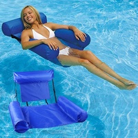 Nouvelle chaise longue gonflable à double usage lit flottant hamac dossier en bois pliable radeau flottant vente en gros transfrontalière