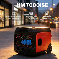Générateur d'urgence silencieux à essence 6,2 kW CC 230 V, double démarrage, moteur sans balais tout cuivre, pour chantiers extérieurs, OEM