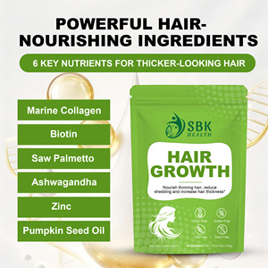 Gomitas de Alta Calidad Sin Gluten ni OMG para el Crecimiento del Cabello, Nutren el Cabello Debilitado, Reducen la Caída y Aumentan el Grosor del Cabello - Product Image 3