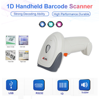 Lecteur de codes QR portable USB sans fil 2.4G Bluetooth 1D 2D, scanner de codes-barres sans fil portable pour supermarché