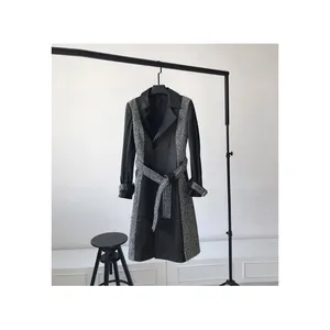 Factory custom patchwork women's real leather jacket fashion luxury women's coat