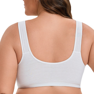 Reggiseno Sportivo Plus Size da Donna, Senza Ferretto, in <span class=keywords><strong>Cotone</strong></span>, Supporto ad Alto Impatto, per Yoga, Fitness, Allenamento, Traspirante, con Spalline Regolabili - Product Image 4