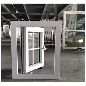 Precio de China, ventanas abatibles de doble acristalamiento de alta calidad, ventanas abatibles exteriores de PVC UPVC con mosquitera - Product Image 2
