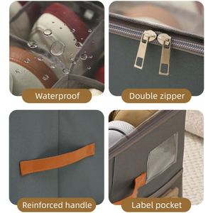 Boîte de rangement pliable grande capacité pour chaussures avec couvercle, anti-poussière et étanche, pour bottes et vêtements, multifonctionnelle pour chambre à coucher - Product Image 3