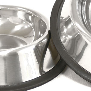 26CM Eco-Friendly Durable <b>Stainless</b> <b>Steel</b> <b>Dog</b> & Cat Food/Feed <b>Bowl</b>-Non-Slip Easy to Clean Small Indoor/Outdoor Use - Product Image 4