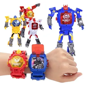 Jam tangan Robot anak deformasi grosir jam tangan Robot untuk anak laki-laki dan perempuan