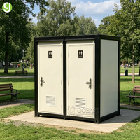 Toilettes scolaires portables en acier de couleur personnalisée, prix d'usine Goeasy, toilettes modulaires modernes en conteneur, respectueuses de l'environnement