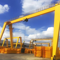Grue portique monopoutre de type européen à roulement sur rail, fournie directement par l'usine, pour la manutention de charges lourdes sur les chantiers de construction