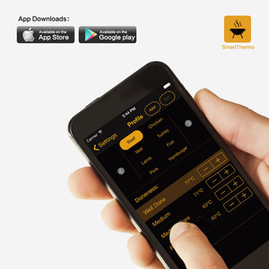 Thermomètre à viande Bluetooth Détecteur de température de four numérique pour aliments Moniteur de <span class=keywords><strong>barbecue</strong></span> Thermomètre domestique intelligent sans fil pour <span class=keywords><strong>barbecue</strong></span> - Product Image 5
