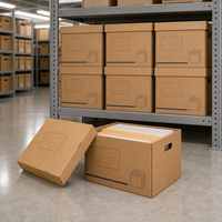 Boîtes en carton ondulé écologiques faites à la main FUJU, rangement de documents de bureau, doublure intérieure personnalisée, impression de logo, forme personnalisée, diverses formes