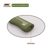 Briquet à roue tactile MK Cigarette, coupe-vent, rechargeable, pour bougies, avec logo