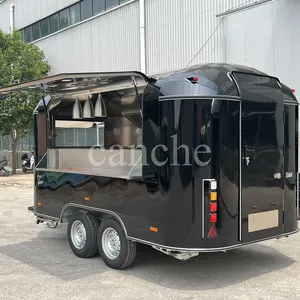 Remorque alimentaire mobile standard britannique, chariots de vente de crème glacée, camion de restauration rapide de rue pour BBQ - Product Image 5