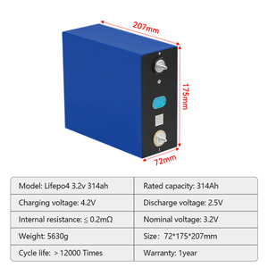 Baterías de iones de litio prismáticas de estado sólido Gotion, nuevas, en stock en la UE, 280Ah, 330Ah, 314Ah, 340Ah, 12000 ciclos, 3.2V, para energía solar - Product Image 2