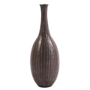 Vase à fleurs en métal fabriqué à la main russe en métal fabriqué à la main en aluminium moulé Vase à fleurs nouveau flacon à fleurs à long cou de Style tendance - Product Image 1
