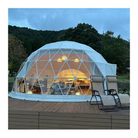 Hôtel de luxe Camping Tentes Imperméable Gonflable Clair Géodésique Glamping Dôme Maison Tente pour Tourle Resort