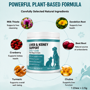 Complément Immunitaire à Absorption Rapide Chardon-Marie/SAMe en Comprimés Mous |   Vitamines et Minéraux Biologiques pour Toutes les Races – Complément Alimentaire pour la Santé des Animaux - Product Image 3