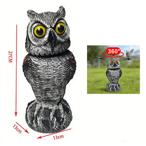 Hunting Decoy <b>Owl</b> <b>Ornaments</b> PE Material Decorative <b>Garden</b> Landscaping Bait Scaring Away Birds Animals Outdoor Weather-Resistant - Product Image 5