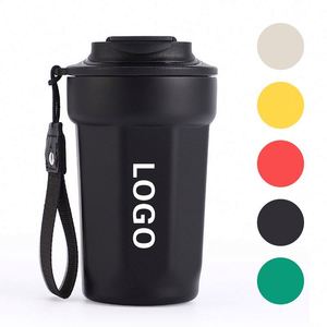 Custom 13 OZ Insulated Coffee Travel Mug Leakproof Lid Reusable Cup Promotional Business <b>Gift</b> - Product Image 3