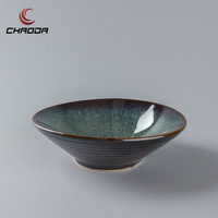 6/8/9 Zoll reaktive Glasur Farbe Salatschüssel klassisches Design Ramen Nudelschale Suppe Keramik Schüssel Geschirr Set für den heimgebrauch